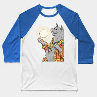 Fat Fortune Kitty Baseball T-Shirt